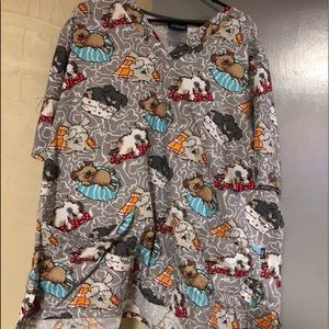 3 x scrub top